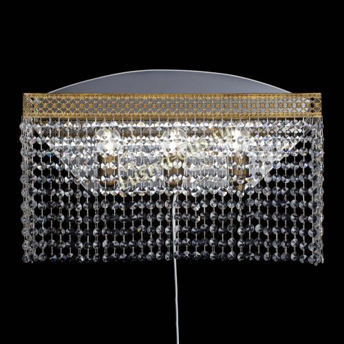 Бра Венеция Прямоугольник оптикон под бронзу в Новокузнецке Гусь Хрустальный