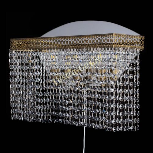 Бра Венеция Прямоугольник оптикон под бронзу в Новокузнецке Гусь Хрустальный