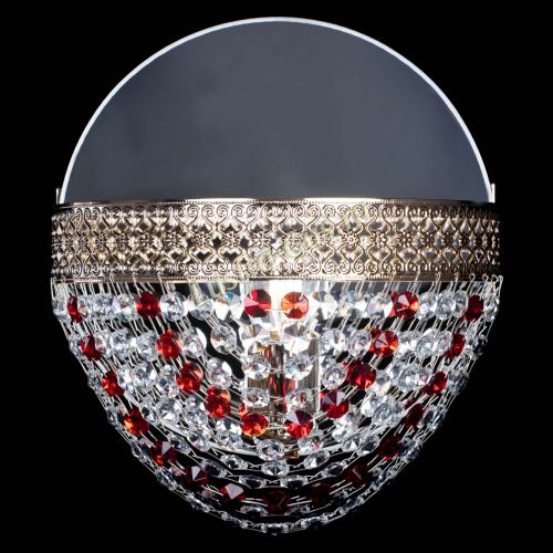 Бра Венеция Сетка красная в Новокузнецке Гусь Хрустальный