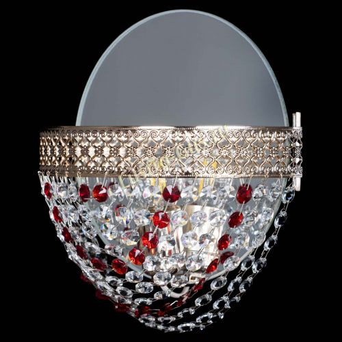 Бра Венеция Сетка красная в Новокузнецке Гусь Хрустальный