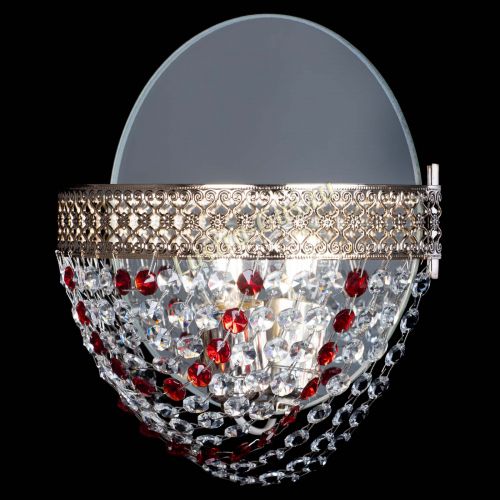 Бра Венеция Сетка красная в Новокузнецке Гусь Хрустальный