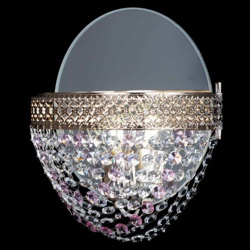 Бра Венеция Сетка розовая в Новокузнецке Гусь Хрустальный