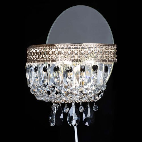 Бра Венеция черная в Новокузнецке Гусь Хрустальный