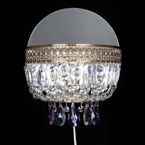 Бра Венеция фиолетовая в Новокузнецке Гусь Хрустальный