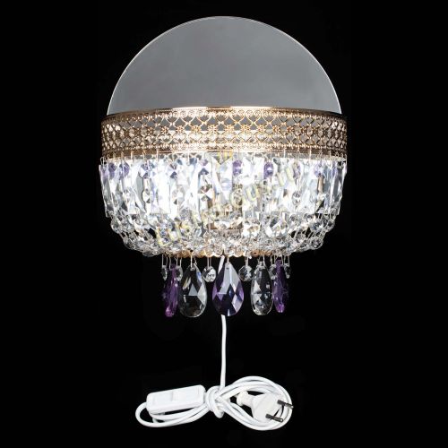 Бра Венеция фиолетовая в Новокузнецке Гусь Хрустальный