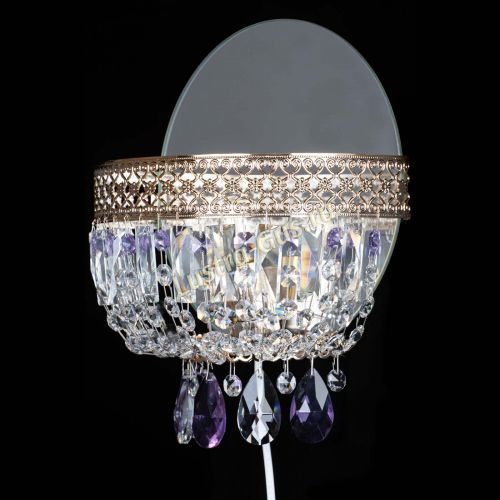 Бра Венеция фиолетовая в Новокузнецке Гусь Хрустальный