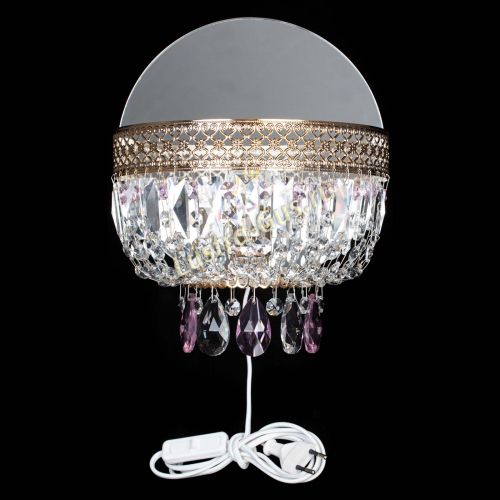 Бра Венеция розовая в Новокузнецке Гусь Хрустальный