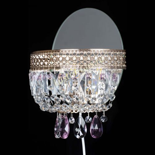 Бра Венеция розовая в Новокузнецке Гусь Хрустальный