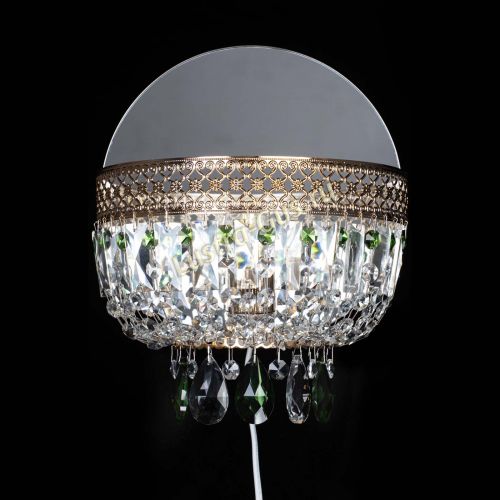 Бра Венеция зеленая в Новокузнецке Гусь Хрустальный