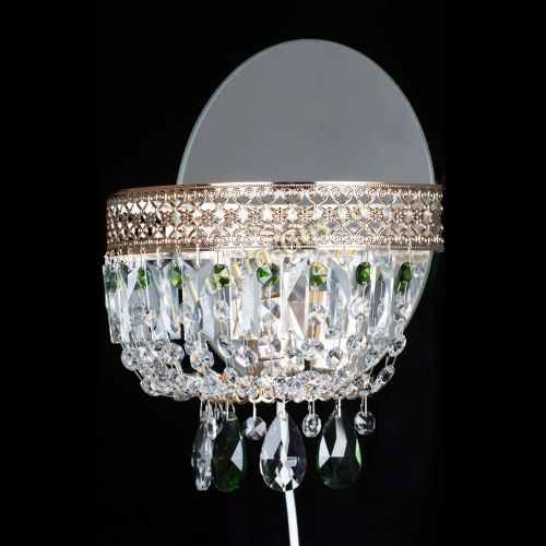 Бра Венеция зеленая в Новокузнецке Гусь Хрустальный