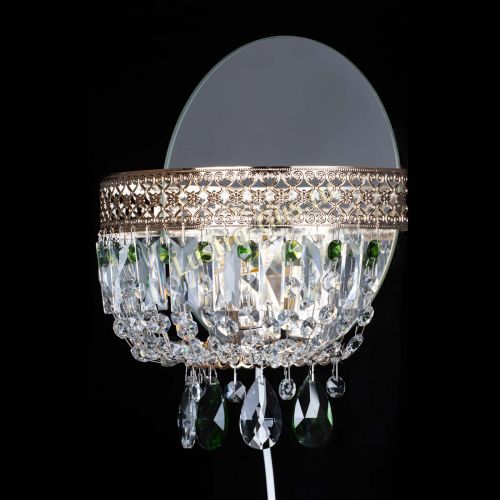 Бра Венеция зеленая в Новокузнецке Гусь Хрустальный