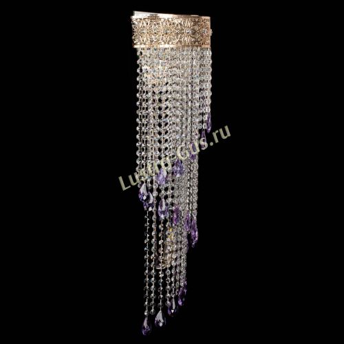 Бра Восток каскад №2 фиолетовая в Новокузнецке Гусь Хрустальный