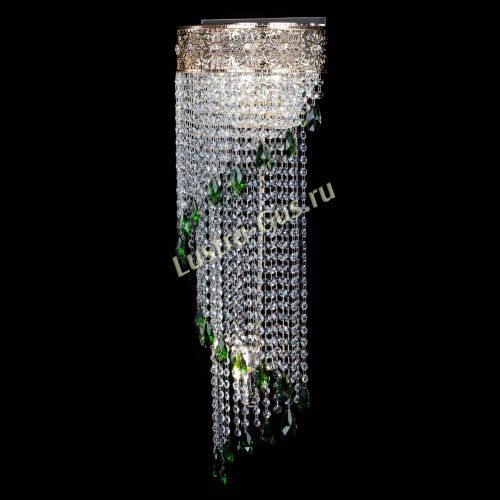 Бра Восток каскад №2 зеленая в Новокузнецке Гусь Хрустальный