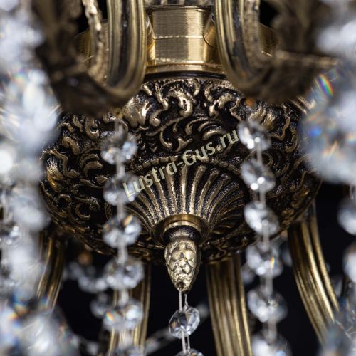 Люстра бронзовая Афина №1 баден в Новокузнецке Гусь Хрустальный