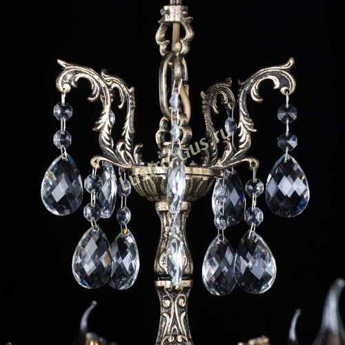 Люстра бронзовая Афина №1 баден в Новокузнецке Гусь Хрустальный