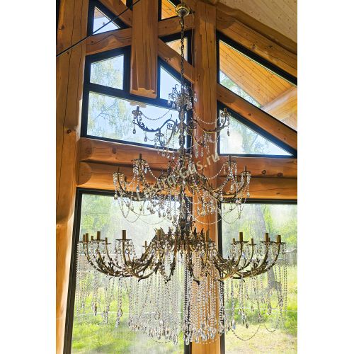 Люстра бронзовая Афина №35 в Новокузнецке Гусь Хрустальный