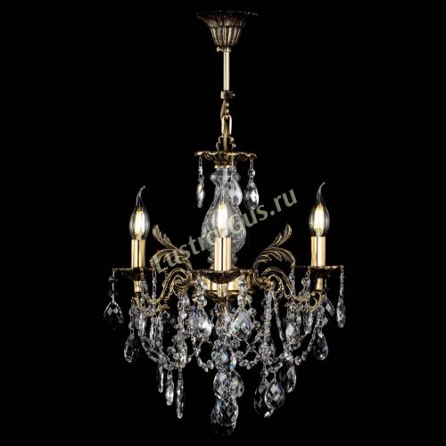 Люстра бронзовая Алфея №3/1 Баден в Новокузнецке Гусь Хрустальный