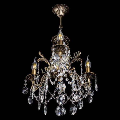 Люстра бронзовая Алфея №3/1 Баден в Новокузнецке Гусь Хрустальный