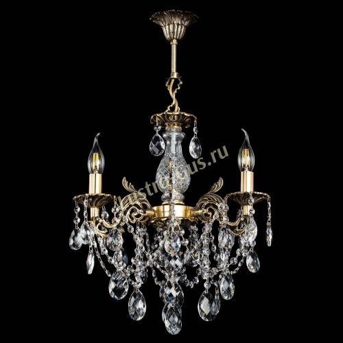 Люстра бронзовая Алфея №3/1 Баден в Новокузнецке Гусь Хрустальный