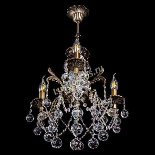 Люстра бронзовая Алфея №3/1 Шар в Новокузнецке Гусь Хрустальный