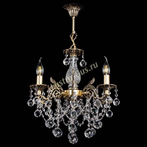 Люстра бронзовая Алфея №3/1 Шар в Новокузнецке Гусь Хрустальный