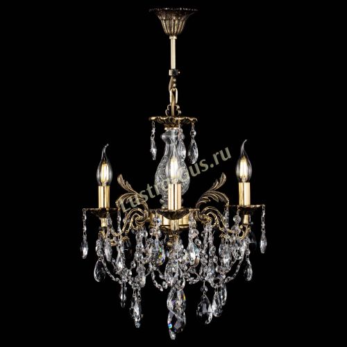 Люстра бронзовая Алфея №3/1 Журавлик в Новокузнецке Гусь Хрустальный