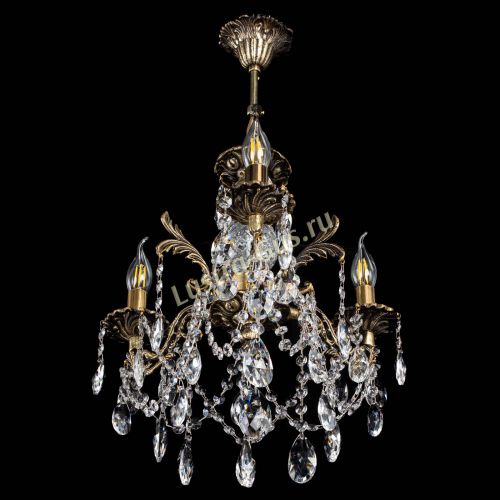 Люстра бронзовая Алфея №3/1 Журавлик в Новокузнецке Гусь Хрустальный