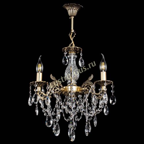 Люстра бронзовая Алфея №3/1 Журавлик в Новокузнецке Гусь Хрустальный