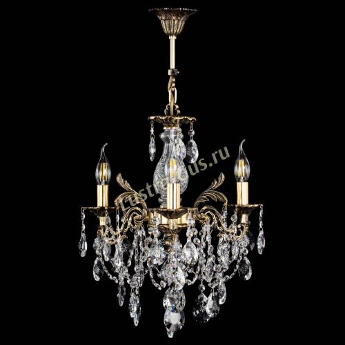 Люстра бронзовая Алфея №3/1 Звездочка в Новокузнецке Гусь Хрустальный