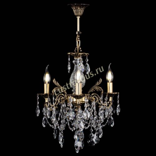 Люстра бронзовая Алфея №3/1 Звездочка в Новокузнецке Гусь Хрустальный