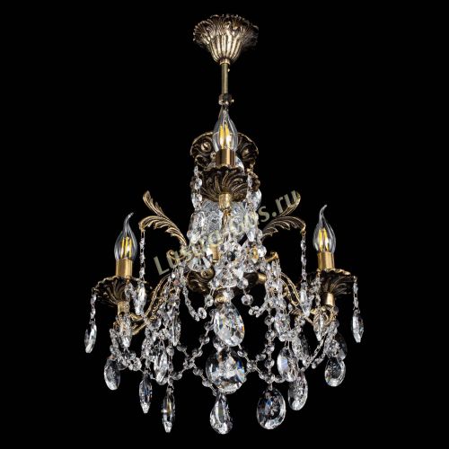 Люстра бронзовая Алфея №3/1 Звездочка в Новокузнецке Гусь Хрустальный