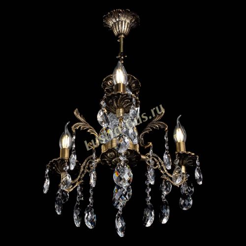 Люстра бронзовая Алфея №3/2 Баден в Новокузнецке Гусь Хрустальный