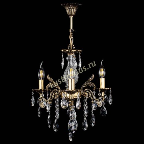 Люстра бронзовая Алфея №3/2 Баден в Новокузнецке Гусь Хрустальный