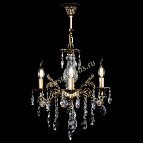 Люстра бронзовая Алфея №3/2 Баден в Новокузнецке Гусь Хрустальный