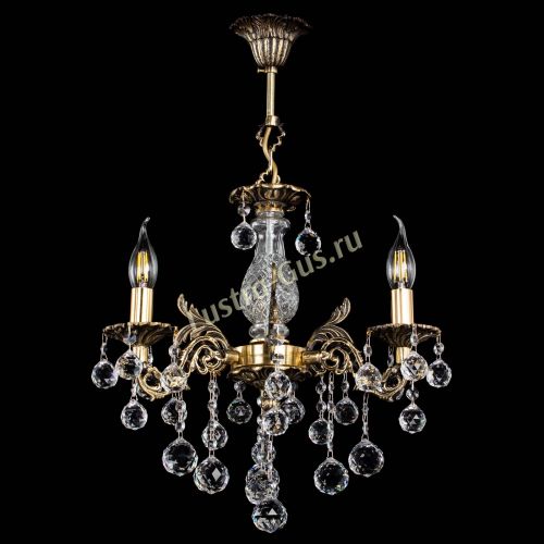 Люстра бронзовая Алфея №3/2 Шар в Новокузнецке Гусь Хрустальный