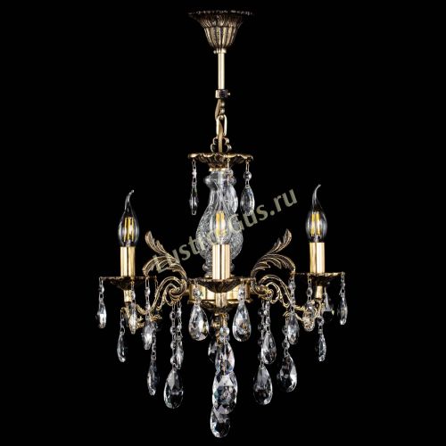 Люстра бронзовая Алфея №3/2 Журавлик в Новокузнецке Гусь Хрустальный