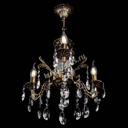 Люстра бронзовая Алфея №3/2 Журавлик в Новокузнецке Гусь Хрустальный