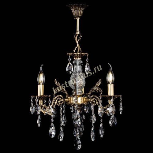 Люстра бронзовая Алфея №3/2 Звездочка в Новокузнецке Гусь Хрустальный