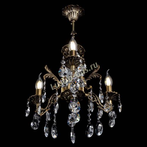 Люстра бронзовая Алфея №3/2 Звездочка в Новокузнецке Гусь Хрустальный