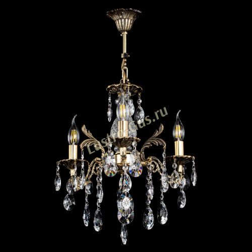 Люстра бронзовая Алфея №3/2 Звездочка в Новокузнецке Гусь Хрустальный