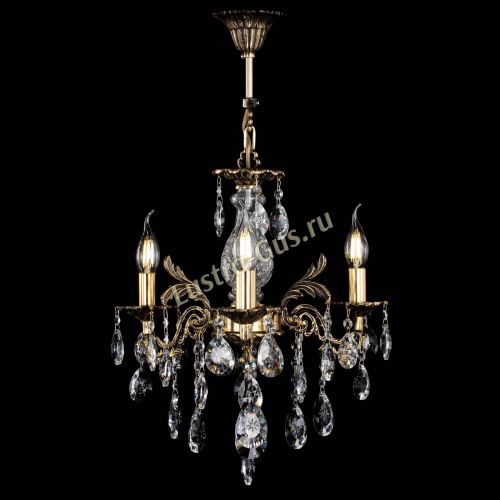 Люстра бронзовая Алфея №3/2 Звездочка в Новокузнецке Гусь Хрустальный