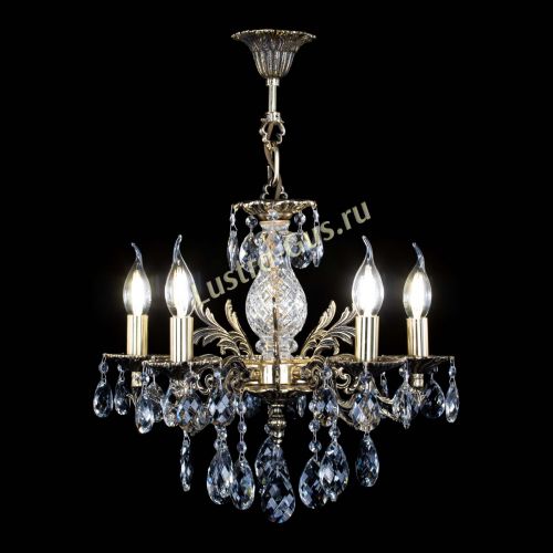 Люстра бронзовая Алфея №5/1 Баден в Новокузнецке Гусь Хрустальный