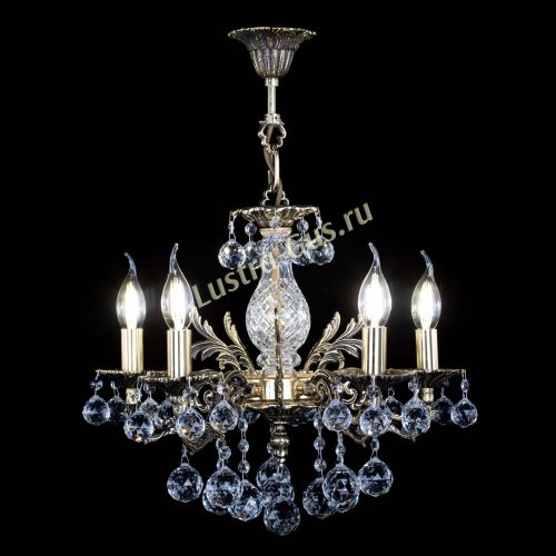 Люстра бронзовая Алфея №5/1 Шар в Новокузнецке Гусь Хрустальный