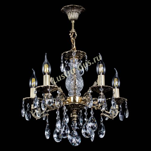 Люстра бронзовая Алфея №5/1 Журавлик в Новокузнецке Гусь Хрустальный