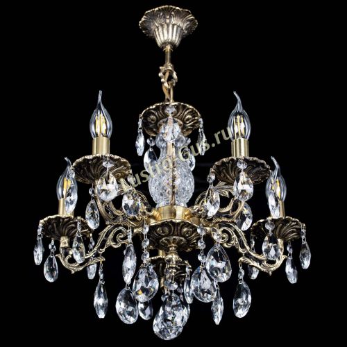 Люстра бронзовая Алфея №5/1 Журавлик в Новокузнецке Гусь Хрустальный