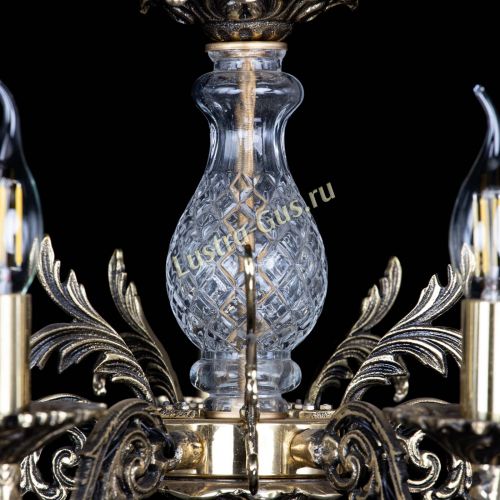 Люстра бронзовая Алфея №5/1 Лучик в Новокузнецке Гусь Хрустальный