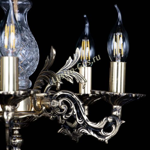 Люстра бронзовая Алфея №5/1 Лучик в Новокузнецке Гусь Хрустальный