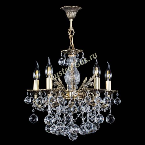 Люстра бронзовая Алфея №5/3 Шар в Новокузнецке Гусь Хрустальный