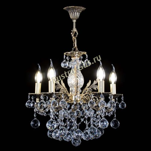 Люстра бронзовая Алфея №5/3 Шар в Новокузнецке Гусь Хрустальный