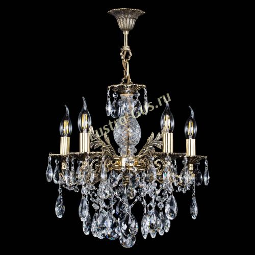 Люстра бронзовая Алфея №5/3 Журавлик в Новокузнецке Гусь Хрустальный